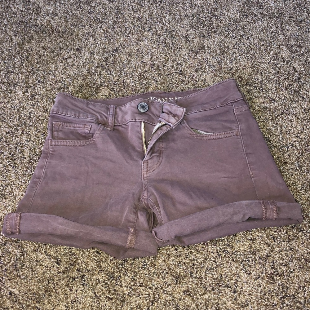 Purple American Eagle Jean Shorts
